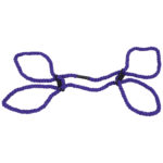Merci - Restrain - 6mm Hemp Wrist or Ankle Cuffs - Violet - Image 5