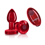 Vibrating Red Metal Remote Plug - Small - Image 4