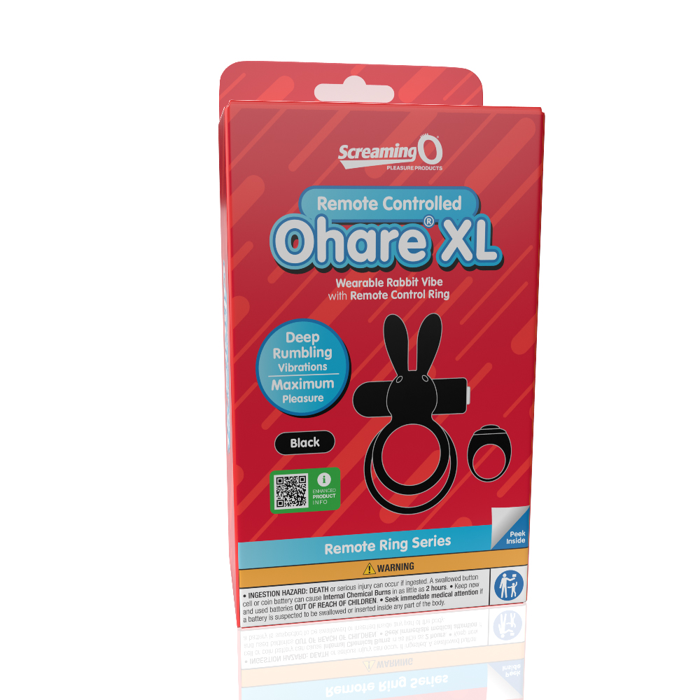 t9SDOuWKR3R15DmwIEt4YLXytFMt9Jg0 Screaming O Remote Controlled Ohare XL Vibrating Ring - Black - Image 1