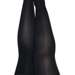 Dana Lynn - Ribbed Thigh High - Size D - Black