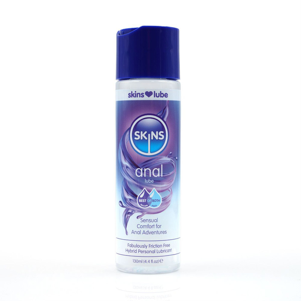 tPA1IMBw Skins Anal Hybrid Silicone and Water Based Lubricant 4.4 Fl Oz - Image 1