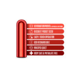 Kool Vibes - Rechargeable Mini Bullet - Cherry - Image 4