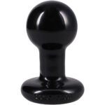 Round Butt Plug Medium - Black - Image 3