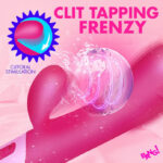 Clit Tapping Vibrating Rabbit - Pink - Image 4