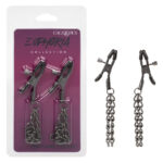 Euphoria Collection Chain Nipple Clamps - Black - Image 7