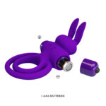 Pretty Love Vibrant Penis Ring III - Purple - Image 6