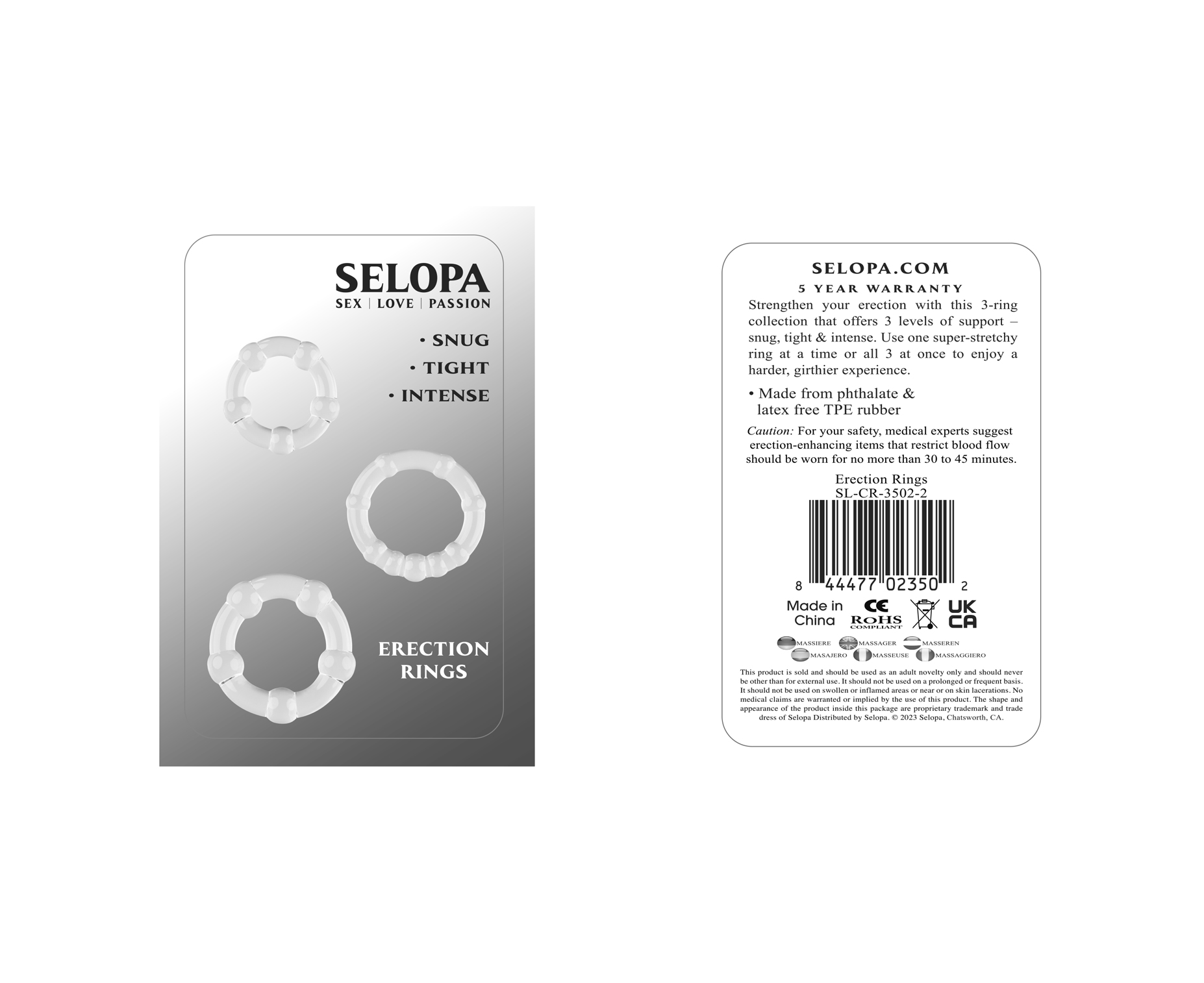 trXMkKn4V2UiTeZUZohZNGLPZKu52cdd Erection Rings - Clear - Image 1
