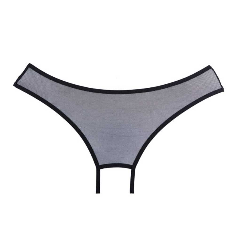 twM9ST3YeQAsobblGaMRTp9kpdbUqWFY Adore Sheer Teaz Panty - One Size - Black - Image 1