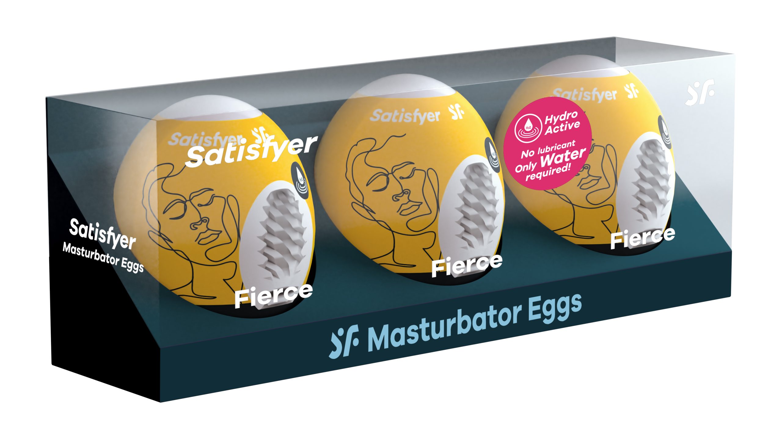 txYgldLL5ikAKZd7JshafOkPloKLhMh9 3 Pc Set Masturbator Egg - Fierce - Yellow - Image 1