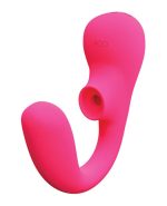 Suki Plus Rechargeable Dual Sonic Vibe - Foxy Pink - Image 3