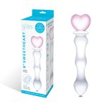 8 Inch Sweetheart Glass Dildo - Pink/clear - Image 6