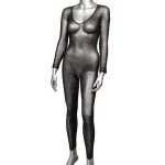 Radiance Crotchless Full Body Suit - One Size - Black - Image 4
