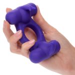 Silicone Rechargeable Triple Orgasm Enhancer - Purple - Image 9