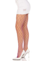 Spandex Diamond Net Tights - One Size - Purple - Image 3