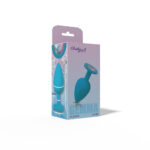 Gemma Clear Iridescent Gem Teal Silicone Plug - L - Image 2