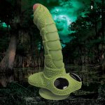 Swamp Monster Green Scaly Silicone Dildo - Image 6