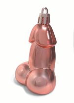 Glitterati Penis Party Ornaments 8 Pcs - Rose Gold - Image 2