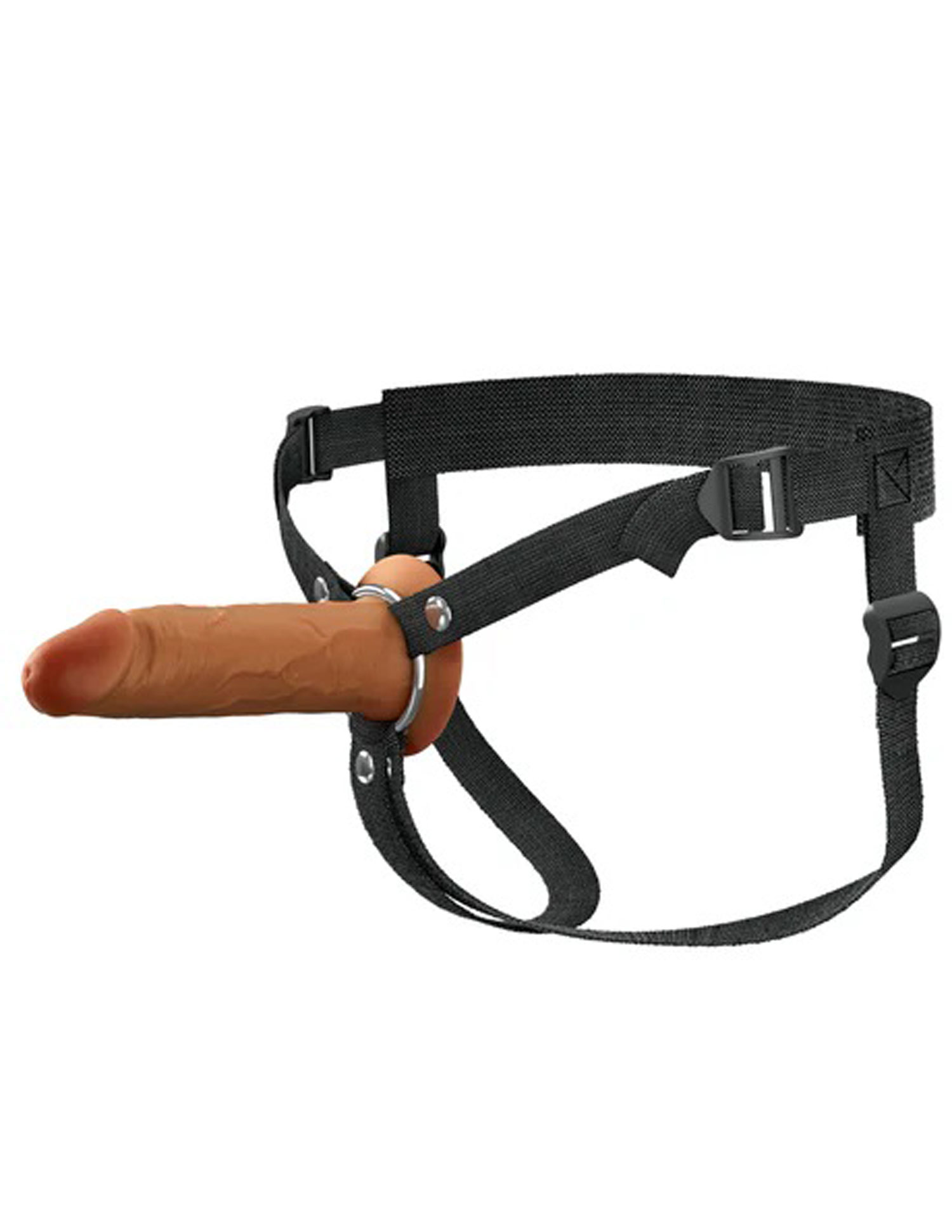 uu3HF90uCA3kNbKq3rIhhhfqT1tliwB4 Fantasy X-Tensions Elite 6" Silicone Hollow Strap Dual Density Brown - Image 1