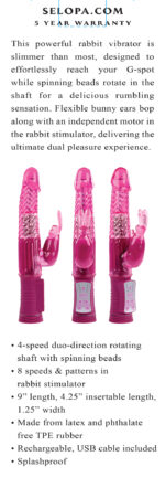 Rechargeable Bunny - Pink - Image 2