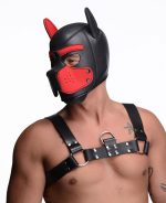 Spike Neoprene Puppy Hood - Red - Image 7