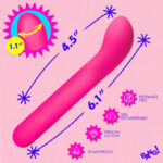 G-Spot Flexible Silicone Vibrator - Pink - Image 3