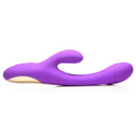 Tri-Flick Flicking Silicone Rabbit Vibrator - Purple - Image 2