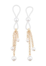 Pearl Nipple Ties - Gold/white - Image 4