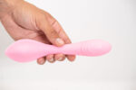 Harmonie Rechargeable Remote Silicone Bendable Vibrator - Pink - Image 5