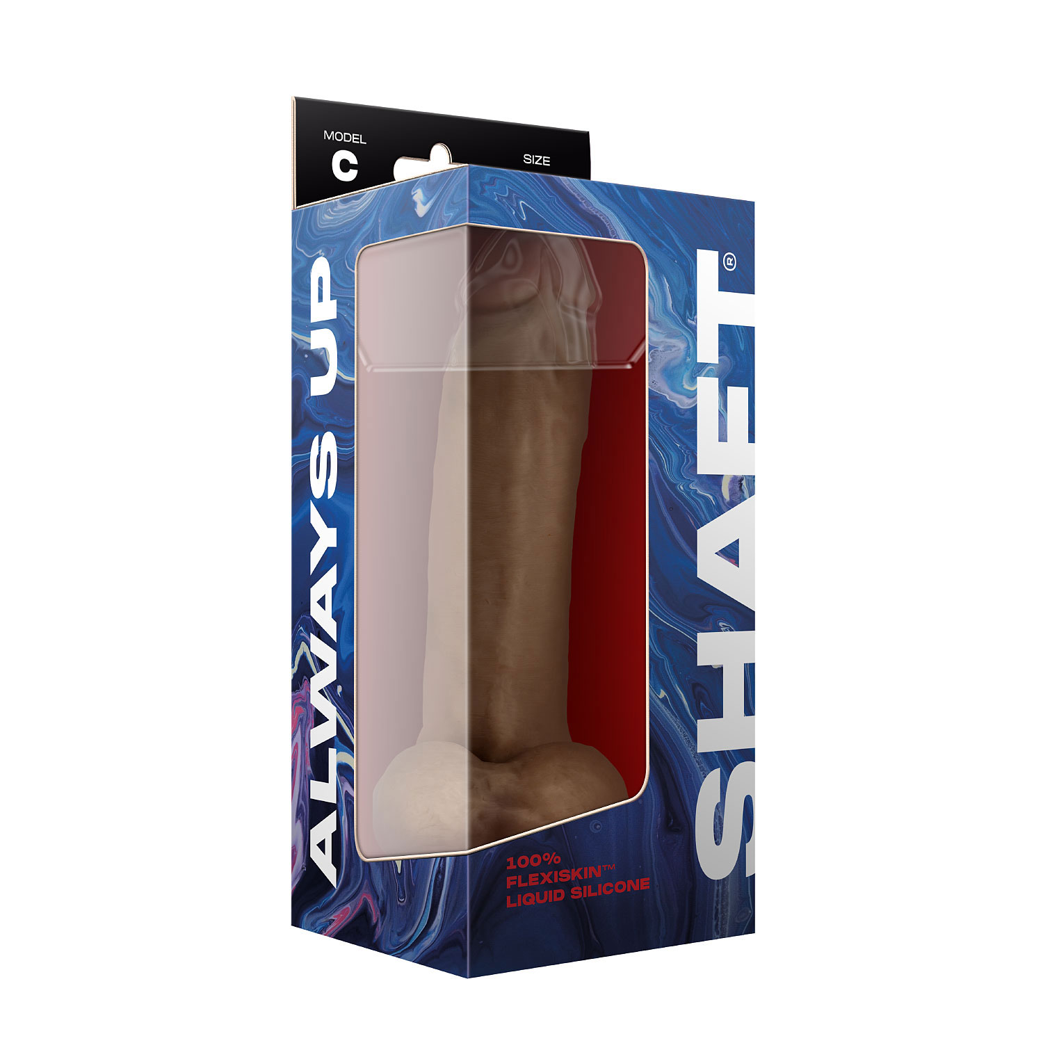wFUxoKF056UNlgdvMPuivudGtTv3xk1x Shaft - Model C 9.5 Inch Liquid Silicone Dong With Balls - Oak - Image 1