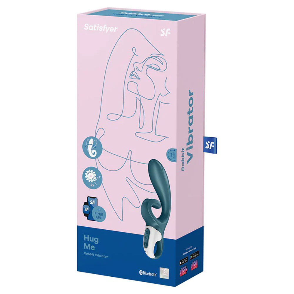 wXs6jTgHWidyab3P0564vlCF12O3v4b7 Hug Me - Rabbit Vibrator - Grey/blue - Image 1