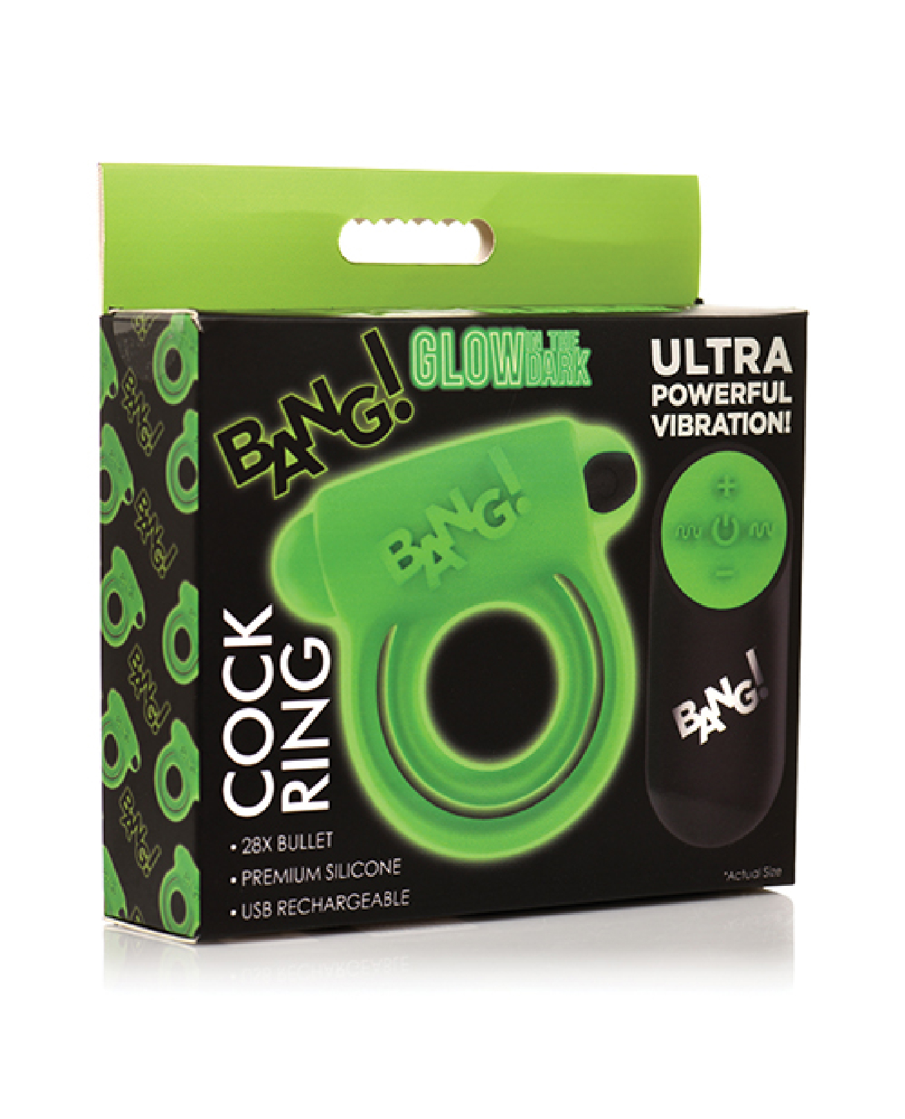 wZWa8xEl1LbkohSB39sc8mjeLy1JvDds Glow in the Dark Cock Ring - Green - Image 1