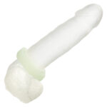 Alpha Glow-in-the-Dark Liquid Silicone Prolong Sexagon Ring - White - Image 6