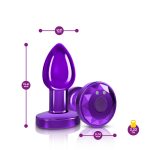 Vibrating Purple Metal Remote Plug - Small - Image 5