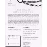 Lace Collar With Nipple Ties