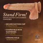 Renaissance - Davinci - 8 Inch Sliding Foreskin Dildo With Squeezable Balls - Tan - Image 4
