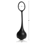 Cock Dangler Silicone Penis Strap With Weights - Black - Image 5
