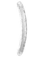18 Inch Double Dildo - Clear - Image 4
