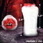 Snow She-Wolf Silicone Stroker - White - Image 5
