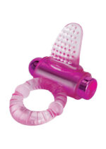 Bodywand Rechargeable Lick It Pleasure Ring - Pink - Image 2
