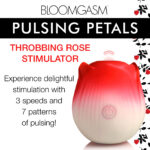 Pulsing Petals Throbbing Rose Stimulator - Red - Image 5