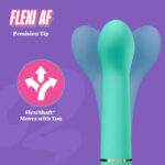 Aria - Flirty Af 2.0 - Rechargeable Vibe - Teal - Image 3