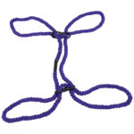 Merci - Restrain - 6mm Hemp Wrist or Ankle Cuffs - Violet - Image 3