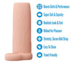 Performance 4.25 Inch Enhancement Sleeve - Beige - Image 5