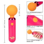 Naughty Bits Home Cumming Queen Vibrating Wand - Orange/pink - Image 7