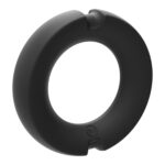 Merci - the Paradox - Silicone Covered Metal Cock Ring - 45mm - Black - Image 4