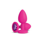 Gemma Purple Gem Pink Silicone Plug - Medium - Image 7