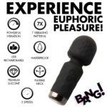 10x Mini Silicone Wand - Black - Image 4