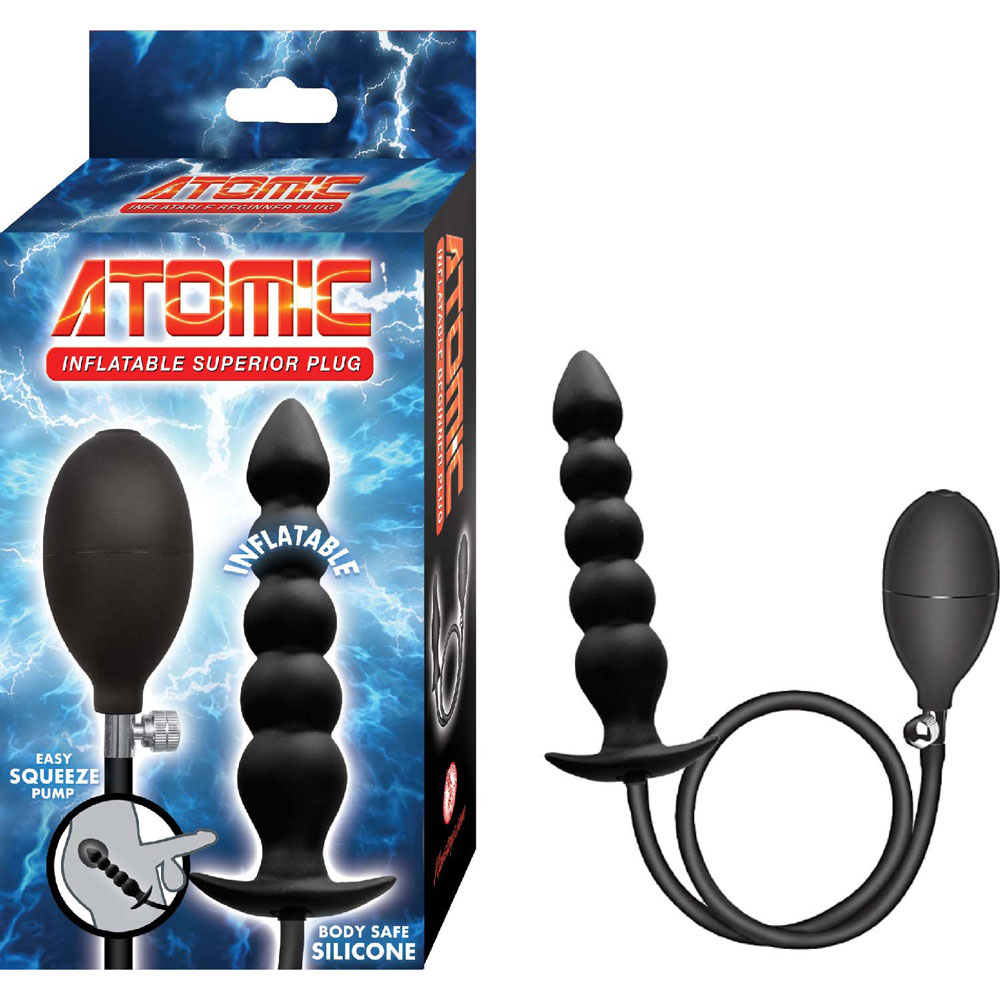 zcGDxsqM Atomic Inflatable Superior Plug - Black - Image 1