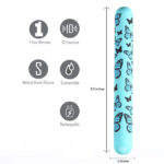 Monarch X-Long Butterfly Print Bullet - Blue - Image 4