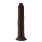 Shaft - Model J 9.5 Inch Liquid Silicone Dong - Mahogany - Image 4